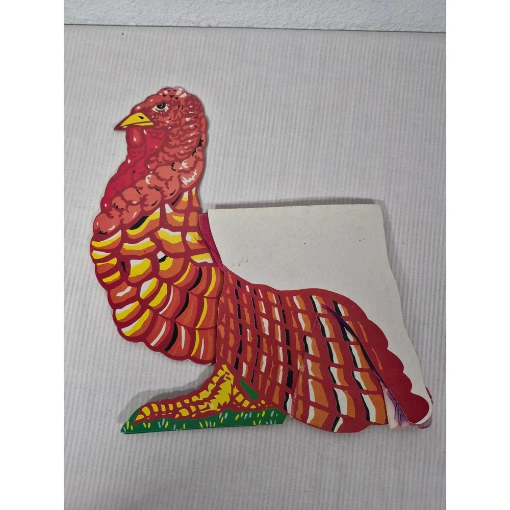 Vintage Thanksgiving Honeycomb Turkey Centerpieces Set of 2 Paper Decorations